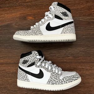 Jordan 1 Retro High OG ‘White Cement’ in Size 5 (mens/ womens 6.5)